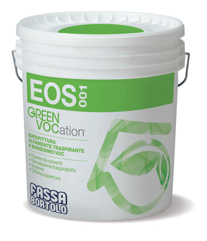 EOS 001 Idropittura altamente traspirante per interno a bassissimo VOC