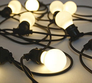 Bella Vista set 10 luci per esterno SELETTI filo nero