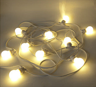 Bella Vista set 10 luci per esterno SELETTI filo bianco